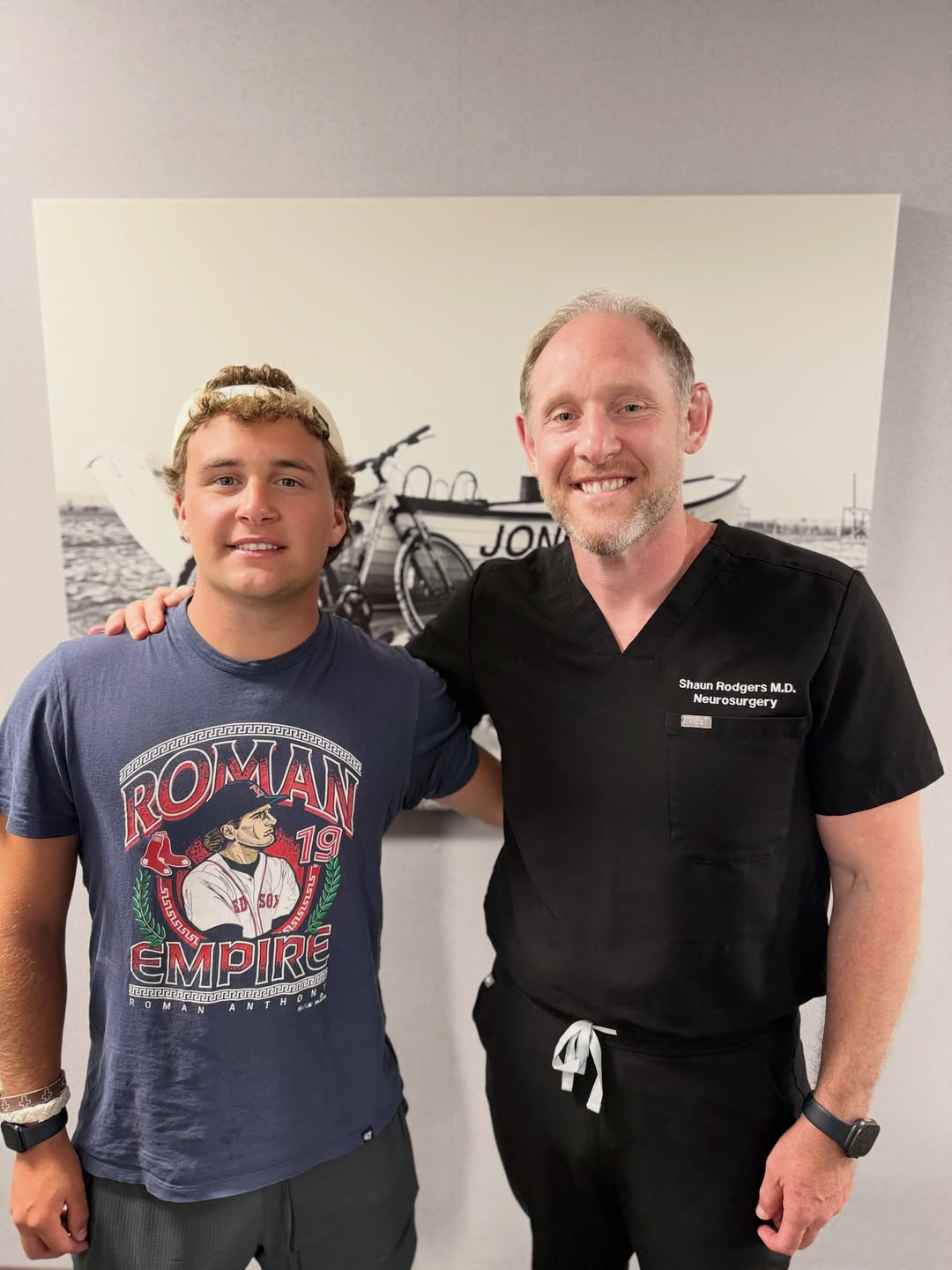 Owen brain tumor patient smiling after LITT treatment